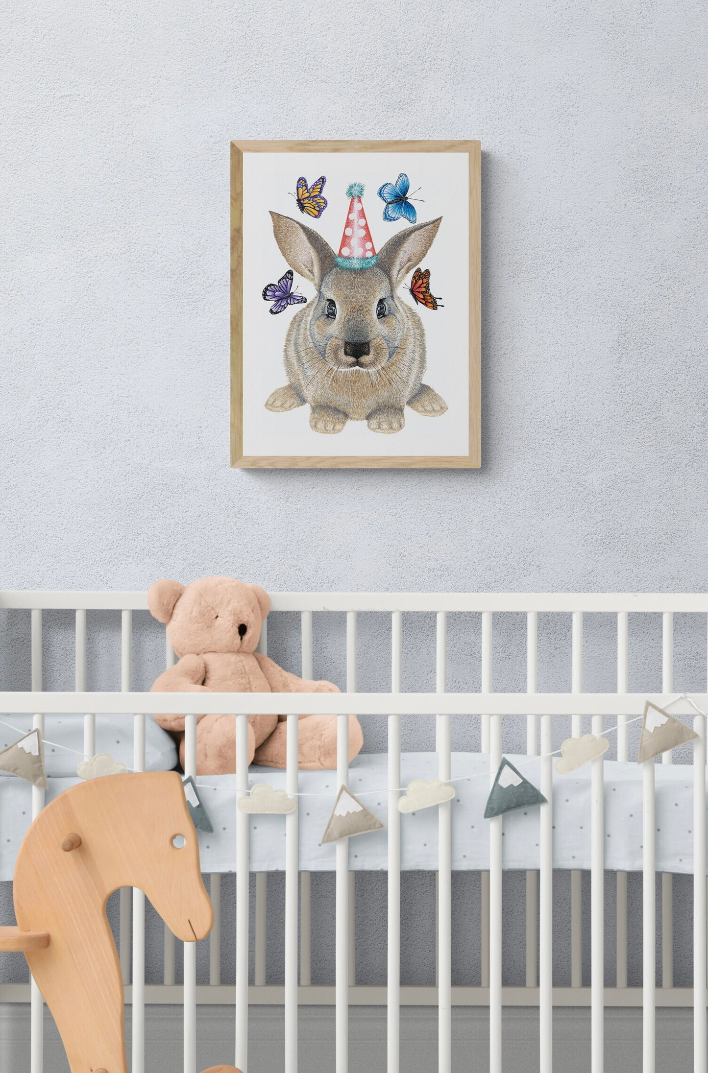 Social Butterfly - Bunny Rabbit Print