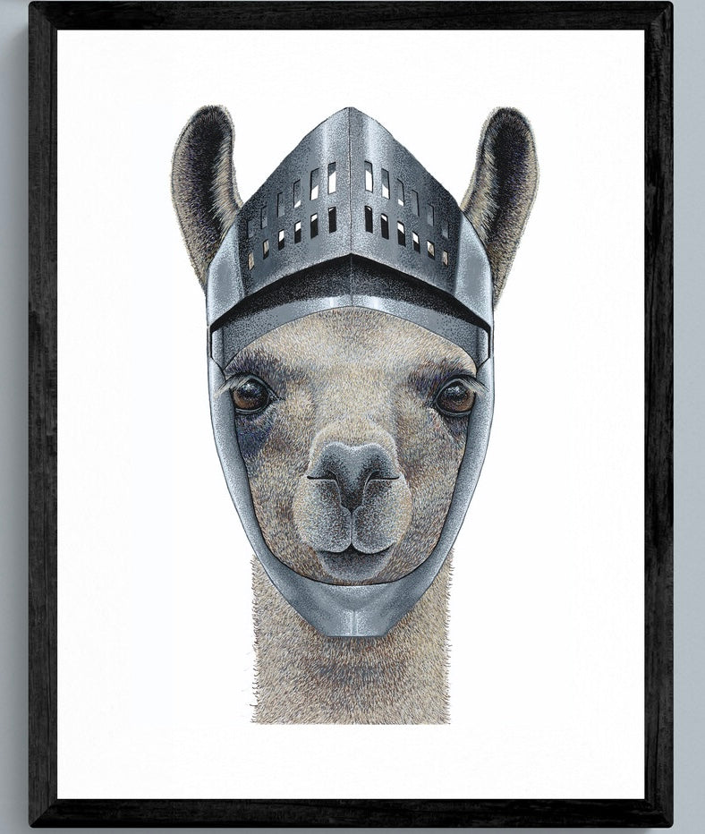 Knight in Shining Llama - Llama Print