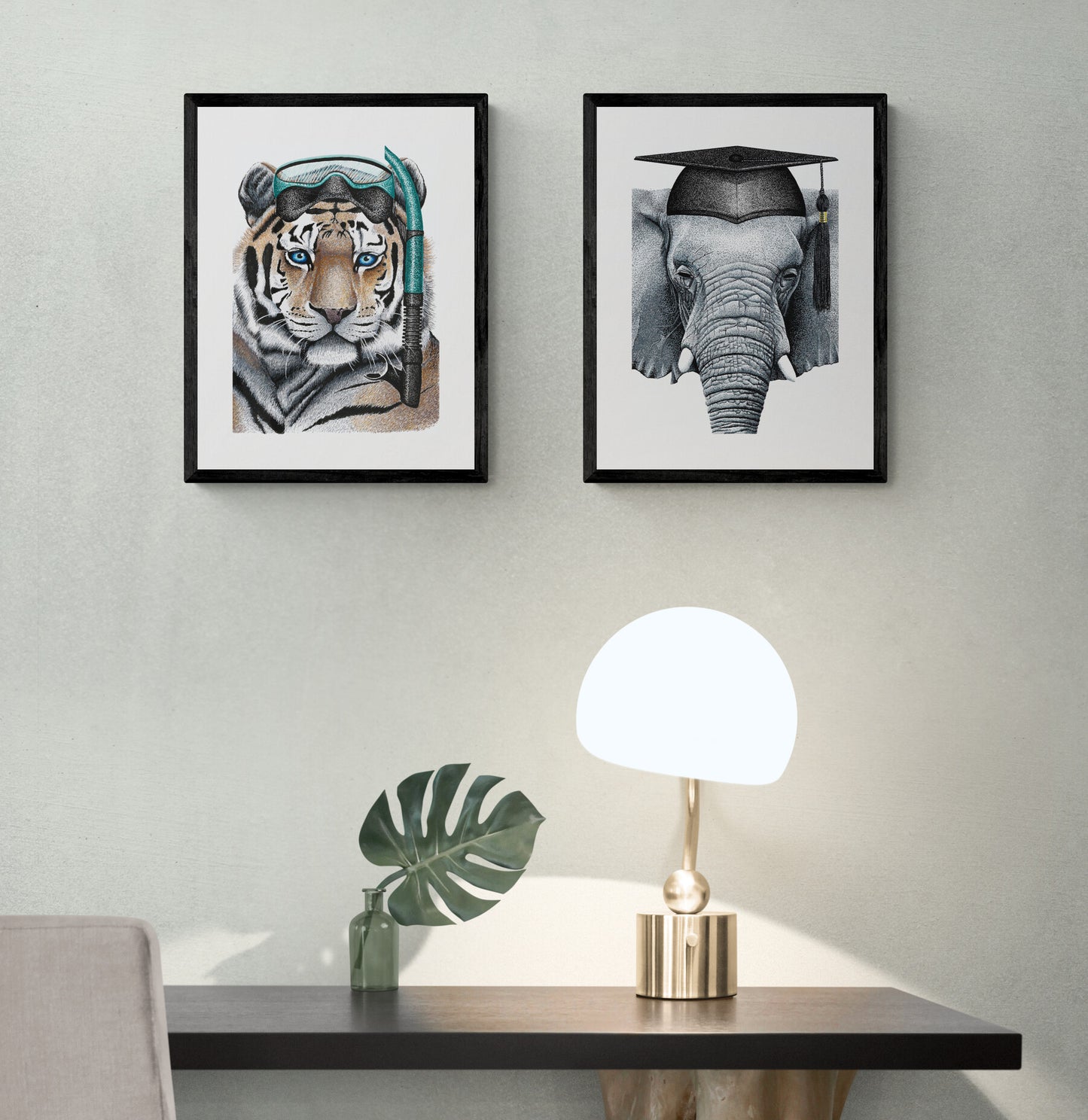 Intelligent Elephant - Elephant Print