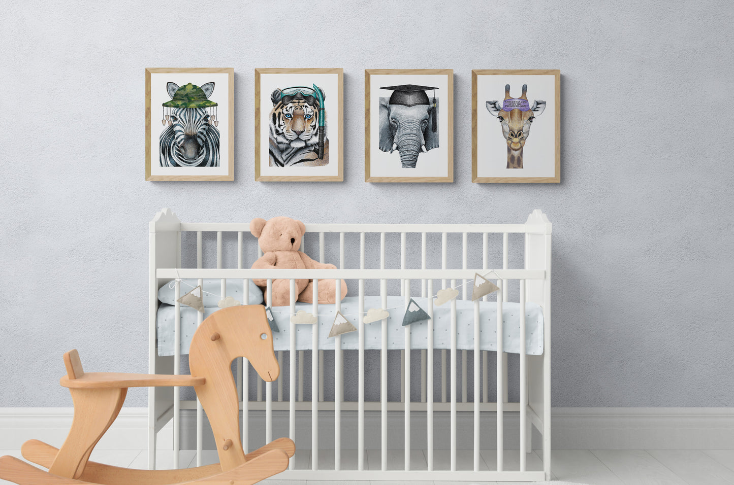 Power Napper - Giraffe Art Print