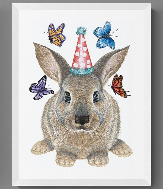 Social Butterfly - Bunny Rabbit Print