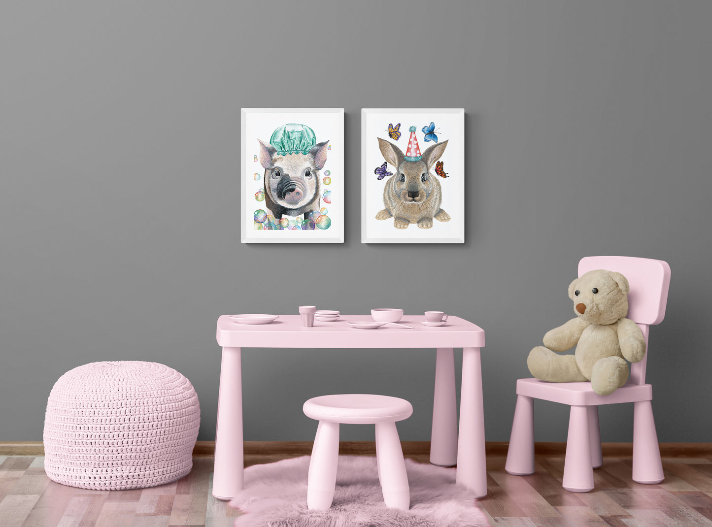 Squeaky Clean - Pig Art Print